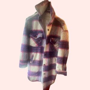 (BLANKNYC) Pink and Purple Shacket, used small